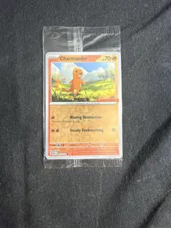 Charmander - (GameStop Exclusive) 004/165 Revers Holo SEALED - Image 1