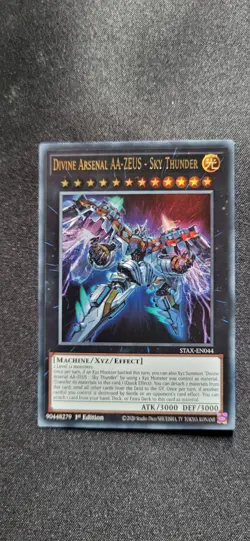 YUGIOH Divine Arsenal AA-ZEUS - Sky Thunder STAX-EN044 Ultra Rare 1ST ED - Image 1