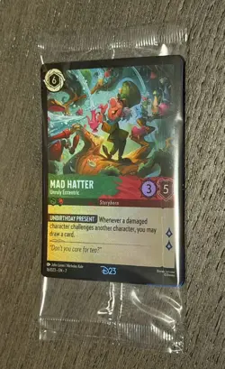 DISNEY Lorcana 2026 D23 Gold Member Exclusive Mad Hatter Promo card - Sealed - Image 1