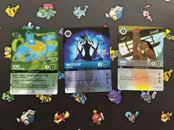 disney lorcana d100 promo cards Lot - 3 Cards, Genie, Maleficent, Maui - Image 1
