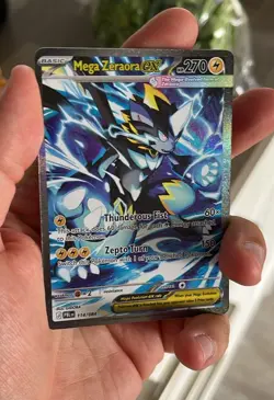 Mega Zeraora Ex 114/084 SIR Full Art Pitch Black Pokemon TCG Mint/NM - Image 1