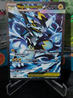 Mega Zeraora EX Full Art 114/084 pitch black SIR Pokemon TCG - Image 2