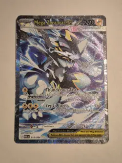 Mega Zeraora EX Full Art 114/084 pitch black SIR Pokemon TCG - Image 1