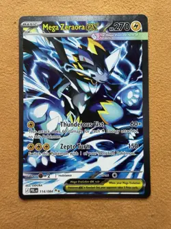 Mega Zeraora EX Full Art 114/084 pitch black SIR Pokemon TCG - Image 1