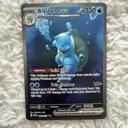 Pokemon TCG Blastoise EX Holo Card 200/165 Scarlet & Violet 151 Series - Image 1