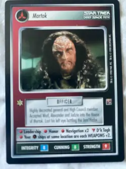 Star Trek CCG 1E Dominion MARTON Rare Card (LP) Global Shipping - Image 1