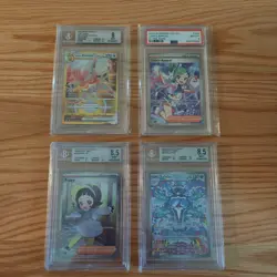 40 Graded Pokemon Card Lot PSA BGS 8-9.5 Slabs Charizard ex Erika SIR 151 + More - Image 4