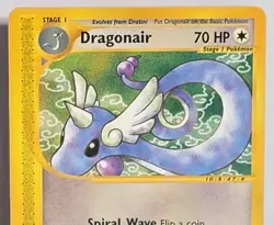 Dragonair 75/165 Expedition Base Set Vintage E-Reader Pokemon TCG Card NM - Image 2