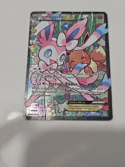 Pokemon Sylveon EX Full Art Ultra Rare Holo RC32/RC32 Generations Card Dmg - Image 1