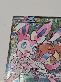 Pokemon Sylveon EX Full Art Ultra Rare Holo RC32/RC32 Generations Card Dmg - Image 3