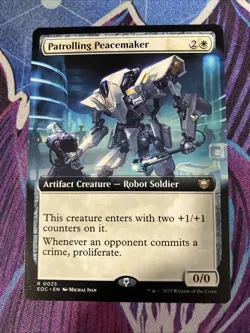 Patrolling Peacemaker (Extended Art) Commander: Edge of Eternities MTG - Image 1