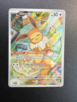 Eevee 173 Sv: Scarlet & Violet Promo Card Holo Sleeping Eevee Pokemon - Image 1