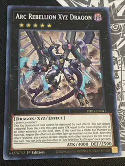 Yu-Gi-Oh Card TCG Arc Rebellion XYZ Dragon 1st Edition Secret Rare PHRA-EN041 NM - Image 1