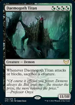 Daemogoth Titan - STX MTG - Light Play - Image 1