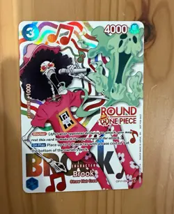 One Piece TCG Round One Promo Brook OP11-056 Near Mint (Second Card of Two) - Image 1