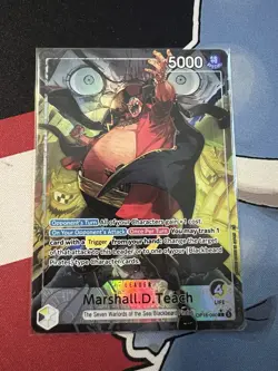 Marshall.D.Teach OP16-080 Alt Art Leader One Piece Card Game - Image 1