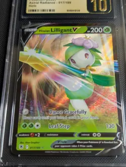 Hisuian Lilligant V Holo Astral Radiance Ultra Rare Card 017/189 CGC Pristine 10 - Image 1