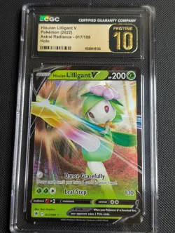 Hisuian Lilligant V Holo Astral Radiance Ultra Rare Card 017/189 CGC Pristine 10 - Image 2