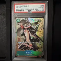 PSA 10 Ryuma PROMO P-072 One Piece Card Game Japanese Promo Rare - Image 1