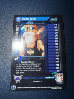 Dragon Ball GT CCG Master Roshi Lv 1 Alt Holo Tin Promo Card - Image 1