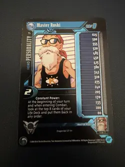 Dragon Ball GT CCG Master Roshi Lv 1 Alt Holo Tin Promo Card - Image 2