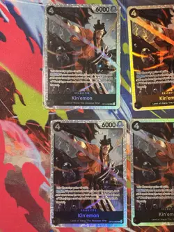 Kin'emon OP16-082 SR 4 Card Lot - The Time of Battle Foil - Image 2