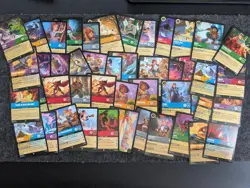 Lorcana TCG Super Rare 46 Card Lot! Fabled, Jafar, Azurite, Ursula, Inklands etc - Image 1