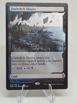 Darkslick Shores X1 ZNE MTG Zendikar Rising Expeditions - Image 1