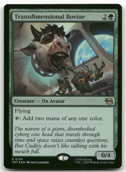 Transdimensional Bovine #134 (Foil) NM Teenage Mutant Ninja Turtles Magic MTG - Image 1