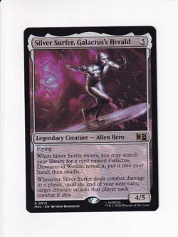MAGIC MTG COMMANDER: MARVEL SUPER HEROES SILVER SURFER, GALACTUS'S HERALD - Image 1