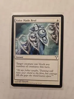 Valor Made Real - Dissension - MP - Common - Instant - MTG - Image 1
