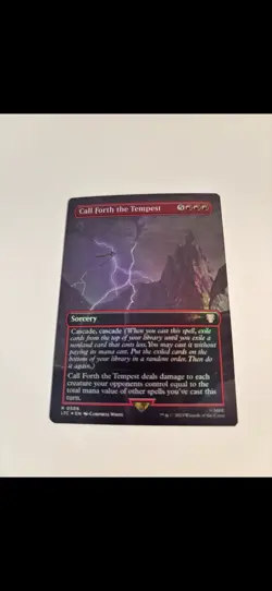 Call Forth the Tempest (Borderless) Commander: the Lord of the Rings: Tales... - Image 1