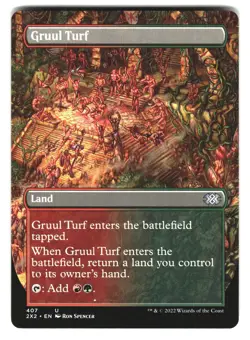 Gruul Turf (Borderless) 407 Uncommon Double Masters 2022 Magic: The Gathering NM - Image 1