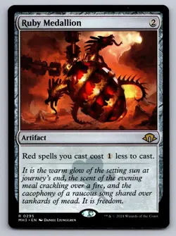 Ruby Medallion 295 Rare Modern Horizons 3 MTG Near Mint - Image 1