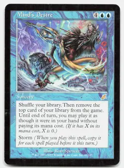 Mind's Desire 41 Rare Scourge Magic: The Gathering Lightly Played - Image 1