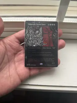 MTG Valgavoth, Terror Eater Showcase Textured Foil 407 Duskmourn House of Horror - Image 1