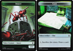 Insect / Clue Double-Sided Token (FOIL) - [Marvel Super Heroes] MSH Magic MTG - Image 1