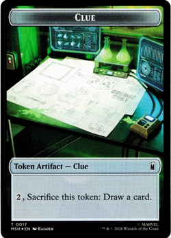 Insect / Clue Double-Sided Token (FOIL) - [Marvel Super Heroes] MSH Magic MTG - Image 3