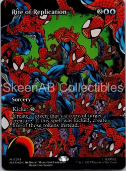 MTG SkeenAB Rite of Replication (Borderless) FOIL Marvel Univrs Eternal-Legal NM - Image 1