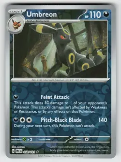 Reverse Holo Umbreon 059/131 Rare Prismatic Evolutions Near Mint - Image 1