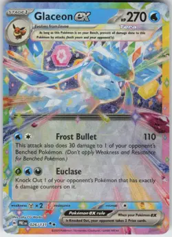 Glaceon ex 026/131 Double Rare Prismatic Evolutions Near Mint - Image 1