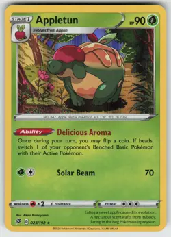 Holo Appletun 023/192 Rare Rebel Clash Near Mint - Image 1