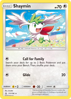 SHAYMIN 111/156 R ULTRA PRISM POKEMON REVERSE HOLO MP KIRISAKI - Image 4