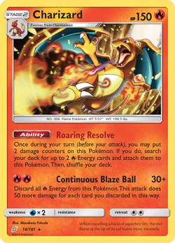 CHARIZARD 14/181 R TEAM UP POKEMON MP FUKUDA - Image 4