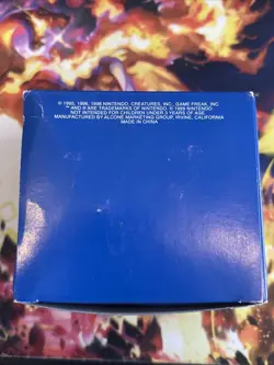 Pokemon Charizard 23K Gold card Blue Box Burger King 1999 - Image 3