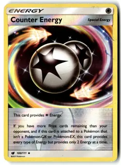 Counter Energy 100/111 Uncommon Crimson Invasion Pokemon Reverse Holo LP - Image 1
