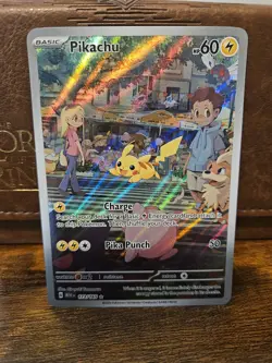 Pikachu 173/165 Illustration Rare 151 Pokemon Holo Near Mint - Image 1