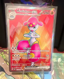 Medicham ex 161/142 SV07: Stellar Crown Ultra Rare Full Art Holo - Near Mint - Image 1