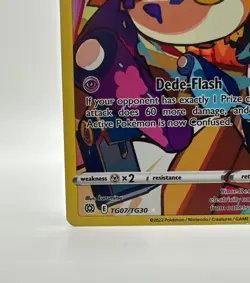 Pokemon Dedenne Ultra Rare Full Art 70HP TG07/TG30 Brilliant Stars Holo 2022 - Image 5