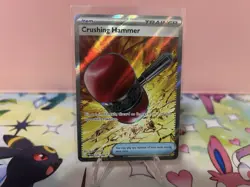 Crushing Hammer 105/084 Pitch Black Ultra Rare Holo English Pokemon TCG NM - Image 1